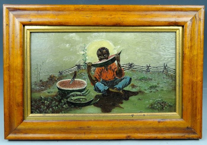 Fabulous Black American Oil Painting C.1900