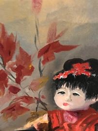 Chinese Girl Oil Painting
