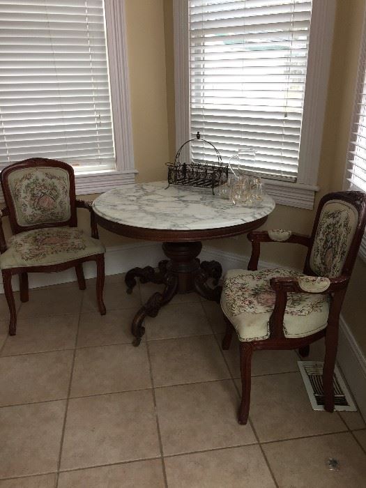 marble top parlor table