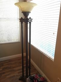 2 of 3 Torch Floor Lamps