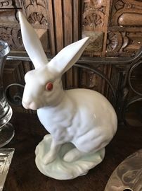 Herend rabbit statue