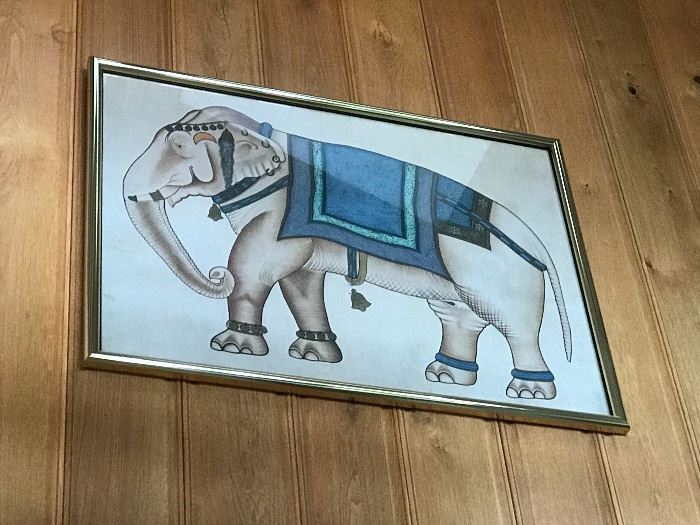 Large elephant painting