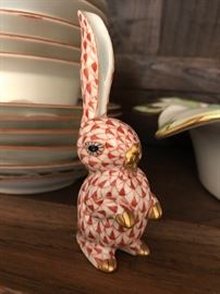 Herend one-ear-up bunny