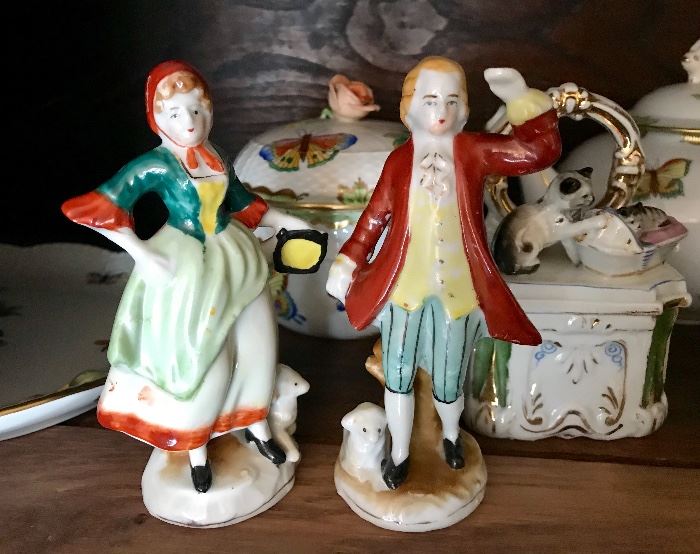 English Staffordshire couple figurines