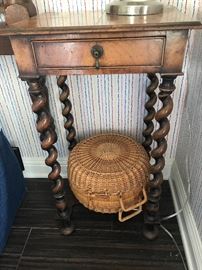 Barley twist side table