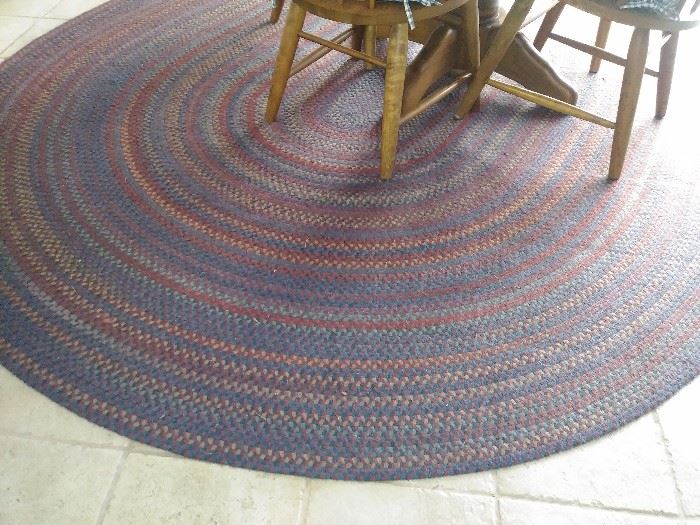couple of braided rugs