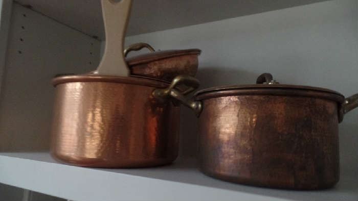 Copper Pots, $65 and up