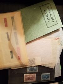 Mint pages and stamps for bidding