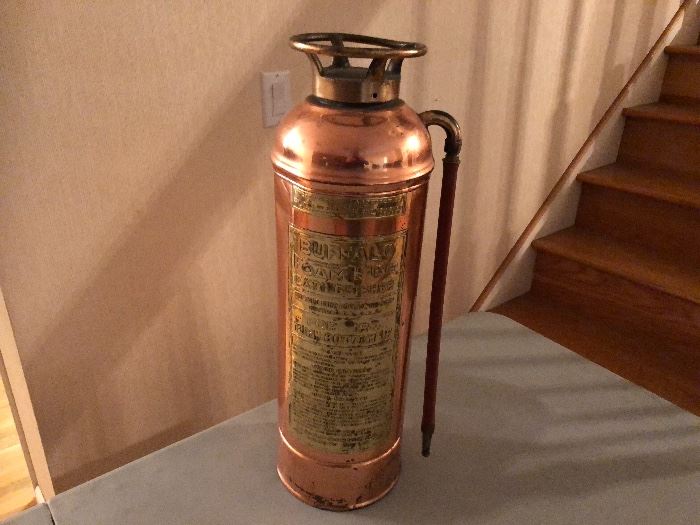 Vintage Brass Extinguisher 