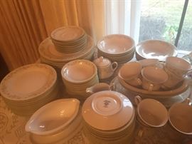 large set of Noritake "Cortege" pattern