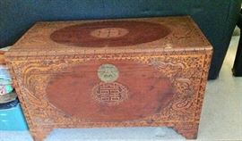 Beautiful Cedar Lined Oriental Trunk