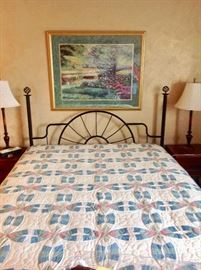 Bed and bed size quilt