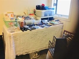 Office Supplies (cross pen set, numerous boxes of pens, paper, envelopes, staplers, etc. )