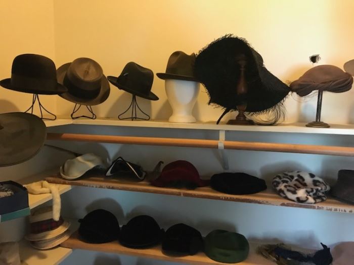 More hats and stands