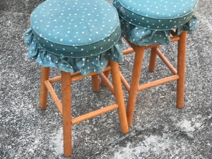 Pair of kitsch kitchen stools