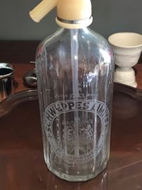 Vintage Schweppes seltzer bottle