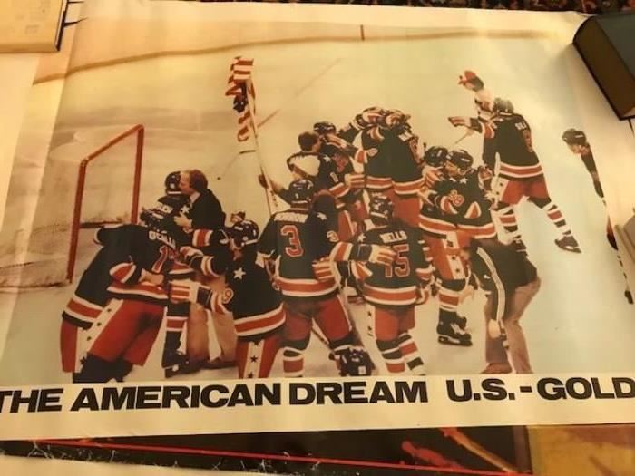 Olympic Hockey vintage poster