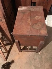 Interesting vintage wooden filing cabinet