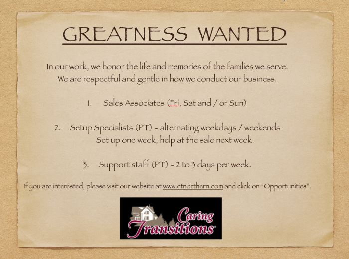 Greatness Wanted Flyer
