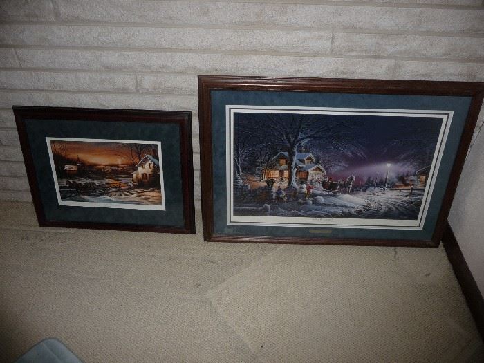 Terry Redlin matted and framed