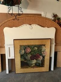 headboards & vintage card table