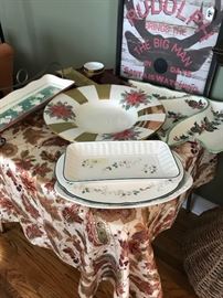 Christmas serving dishes SOLD