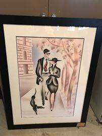 Erik Freyman limited edition numbered w/certificate of authenticity "Out with the Dog"