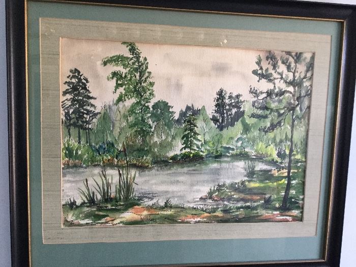 Pond scene by Immy Withers.