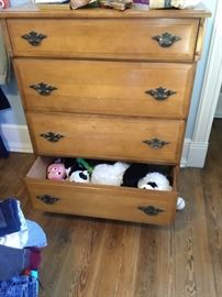 Four drawers pine chest