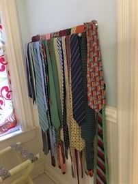 Collection of silk ties