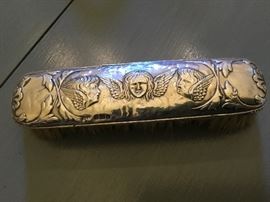 Beautiful angel English silver brush