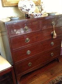 HEPPLEWHITE STYLE  STRAIGHT FRONT CHEST OF DRAWERS
