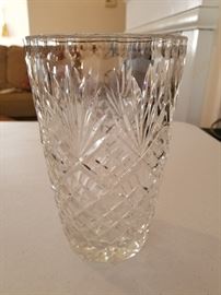 American Cut Crystal Bouquet Vase