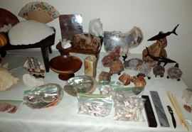 Geodes, Shells, Vintage John Perry Sculpture, Interesting Smalls