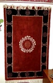 Oriental Rug...makes a great wall hanging!