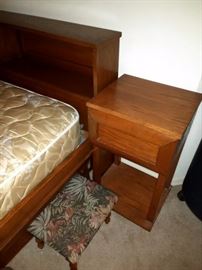 One Drawer Stand, Stool w/ Storage