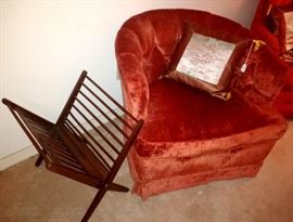 Danish Modern Magazine Rack by Masterpiece in Wood