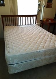 Queen Sized Headboard & Frame, Mattress Set