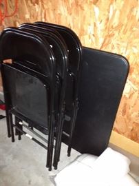 Nice Meco Card Table + 4 Chairs