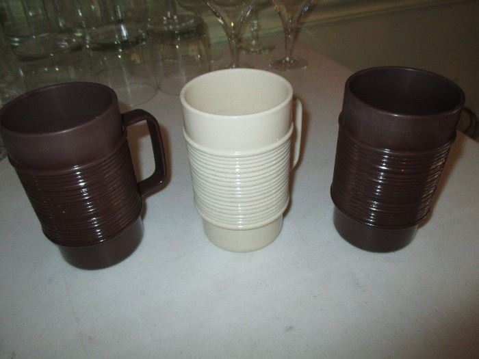 Vintage plastic cups