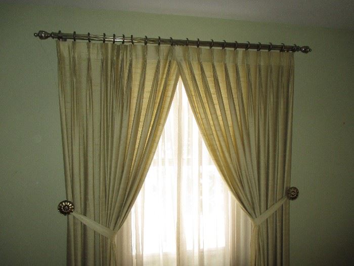 All Drapes, rods, etc. for sale in the house