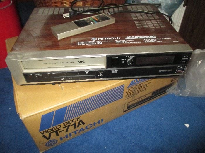 Hitachi Adjustomatic VHS Player
