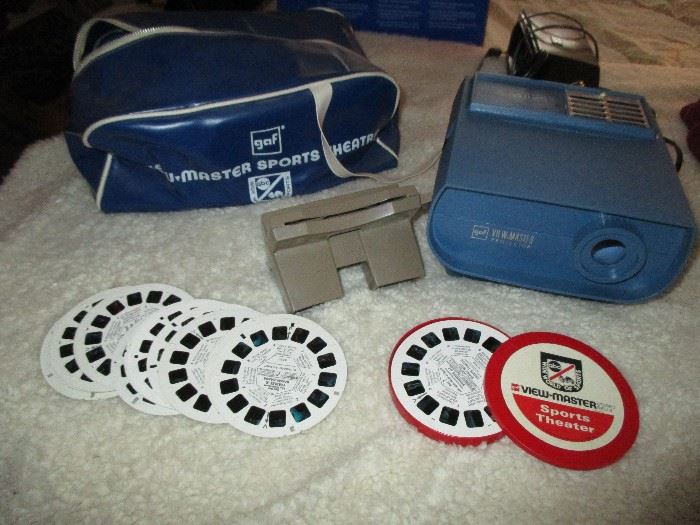 Vintage View Master, discs, Projector - Sports Theater