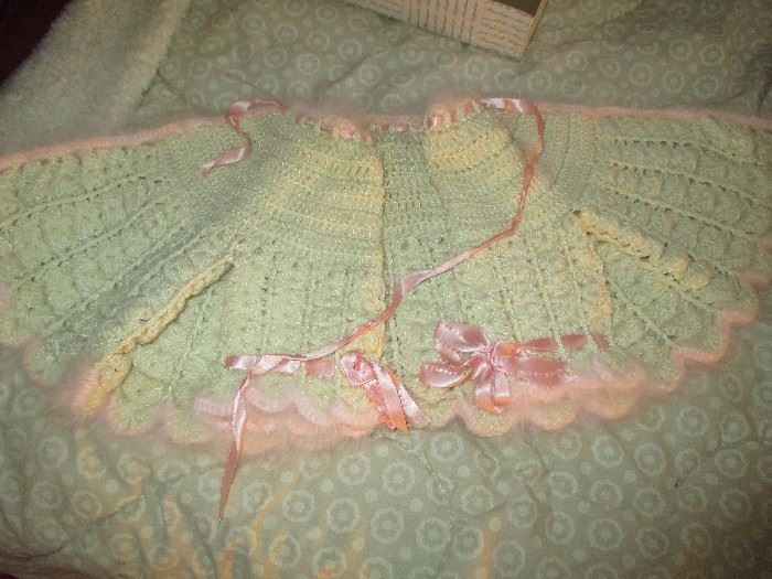 Vintage hand made Baby cape/sweater