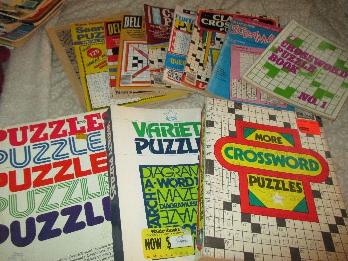 Vintage Crossword mags and books