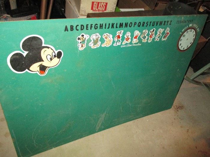 Mickey Mouse Green Chalk Board