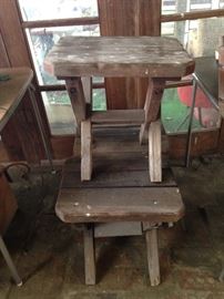 wood stools