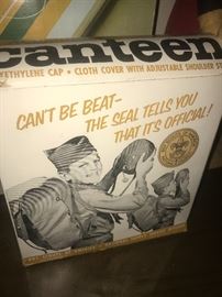 Vintage Boy Scouts Canteen! Super fun vintage advertising/graphics! 