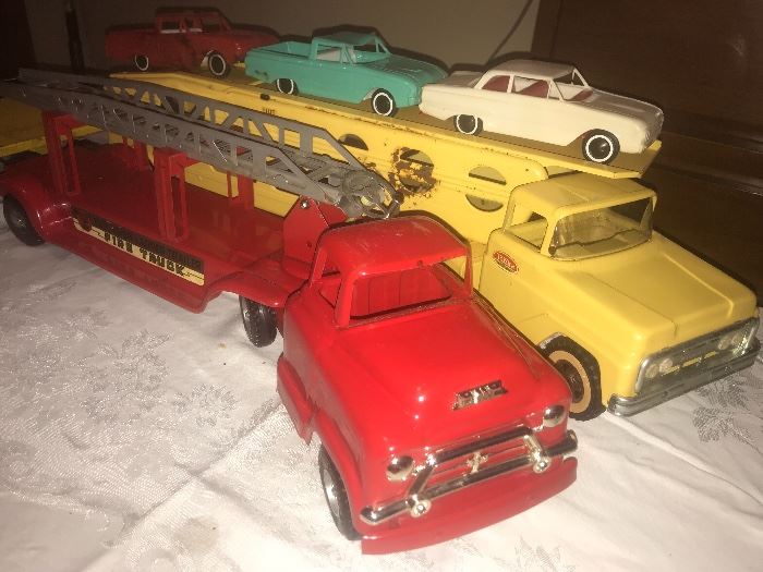 Vintage toy trucks 