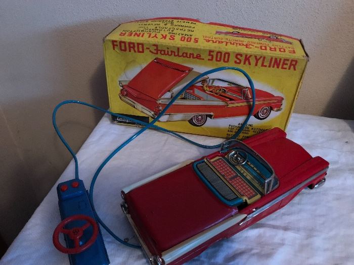 Ford Fairlane 500 Skyliner vintage toy with box 
